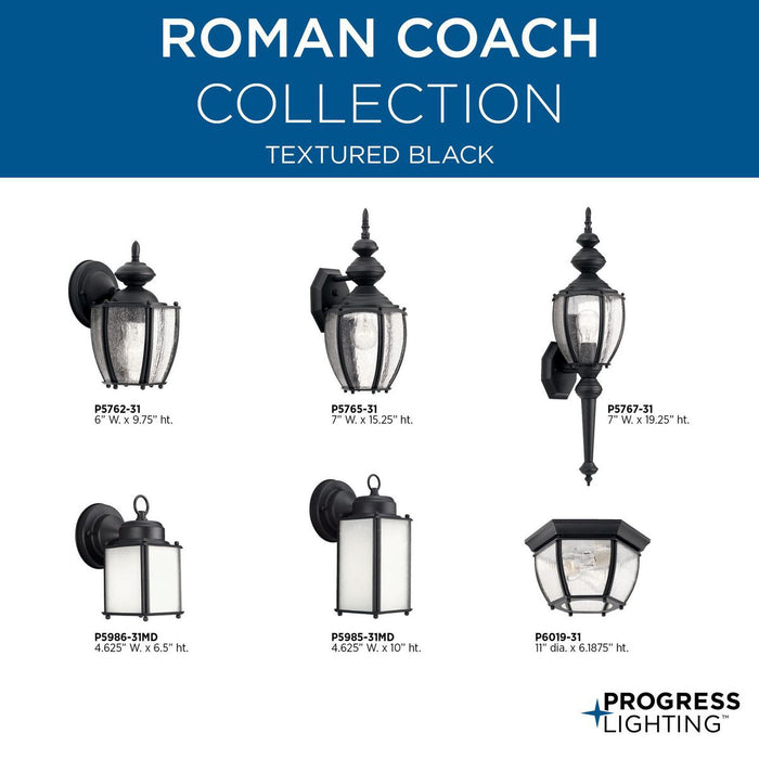 Roman Coach Flush Mount-Exterior-Progress Lighting-Lighting Design Store