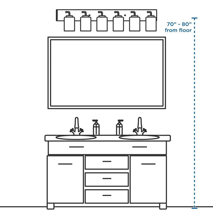 Replay Bath Vanity Light-Bathroom Fixtures-Progress Lighting-Lighting Design Store