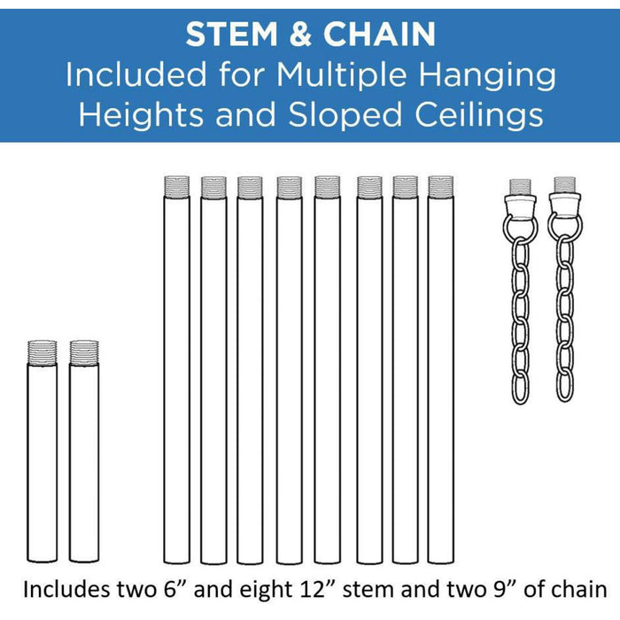 Burgess Chandelier-Linear/Island-Progress Lighting-Lighting Design Store