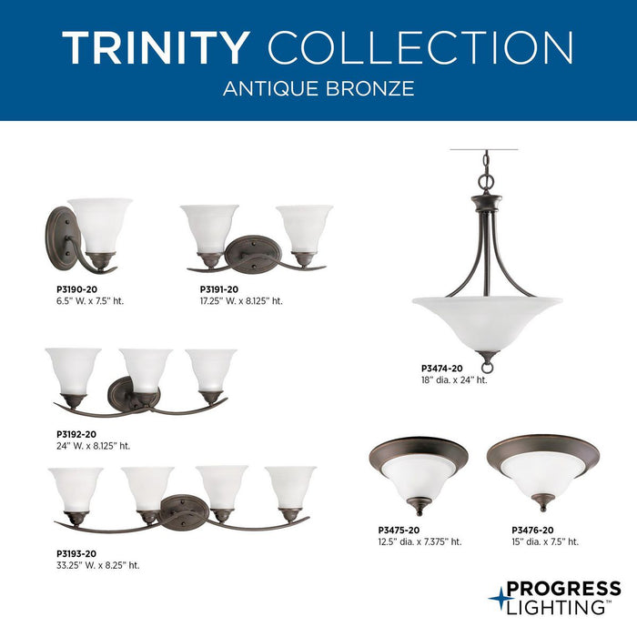Trinity Flush Mount-Flush Mounts-Progress Lighting-Lighting Design Store