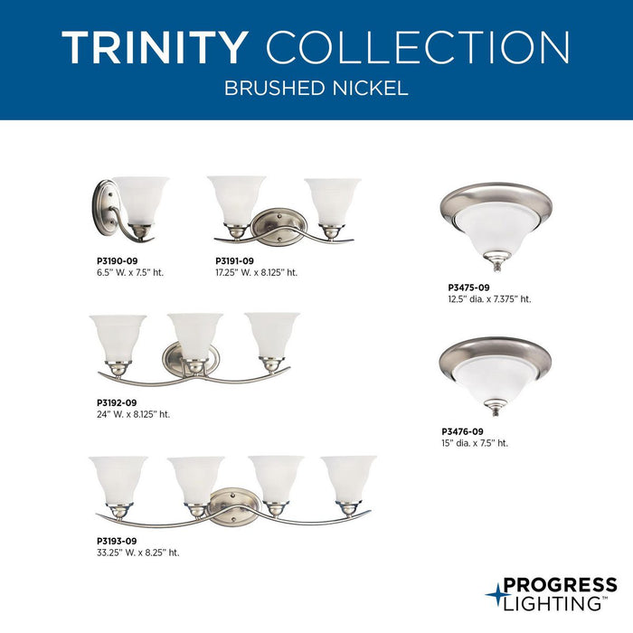 Trinity Flush Mount-Flush Mounts-Progress Lighting-Lighting Design Store