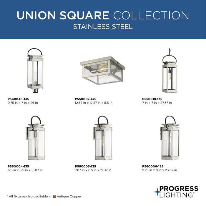 Union Square Wall Lantern-Exterior-Progress Lighting-Lighting Design Store
