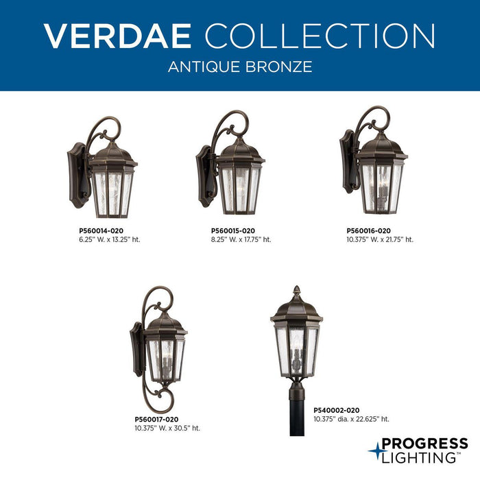 Verdae Large Wall Lantern-Exterior-Progress Lighting-Lighting Design Store
