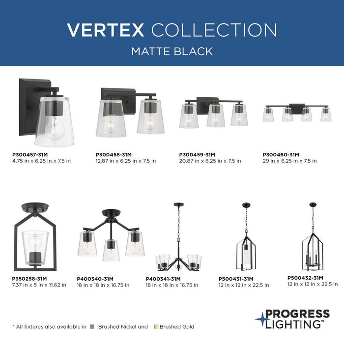 Vertex Foyer Pendant-Foyer/Hall Lanterns-Progress Lighting-Lighting Design Store