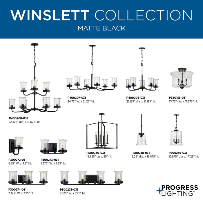 Winslett Bath Light-Bathroom Fixtures-Progress Lighting-Lighting Design Store