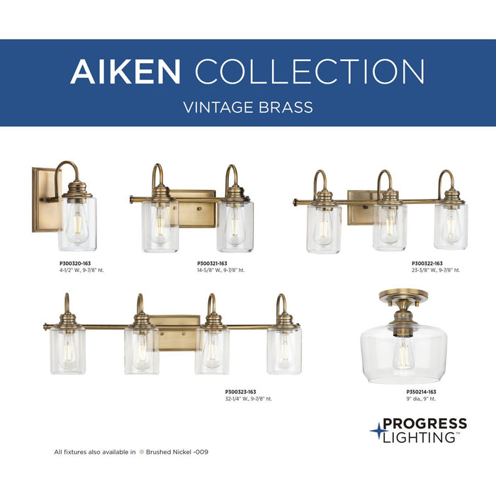 Aiken Bath Bracket-Bathroom Fixtures-Progress Lighting-Lighting Design Store