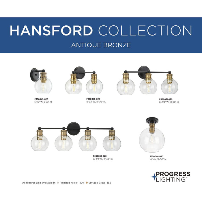 Hansford Flush Mount-Flush Mounts-Progress Lighting-Lighting Design Store