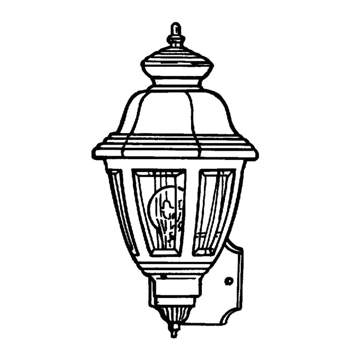 One Light Wall Lantern-Exterior-Progress Lighting-Lighting Design Store