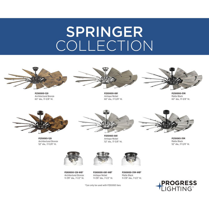 Springer 60" Ceiling Fan-Fans-Progress Lighting-Lighting Design Store