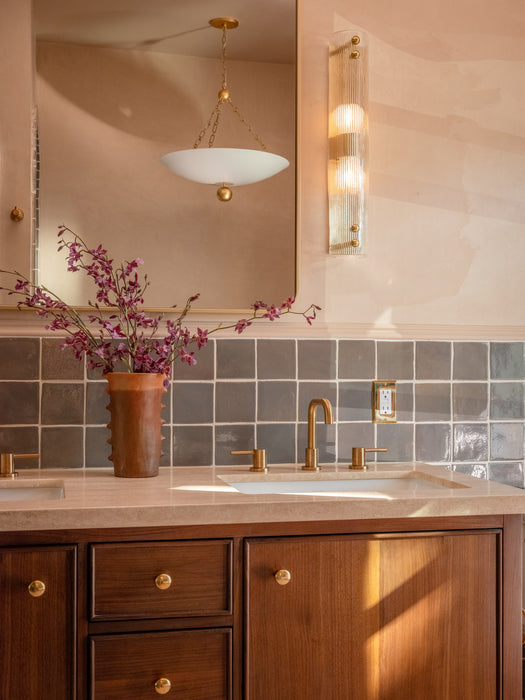 Prospect Park Two Light Wall Sconce Aged Brass-Sconces-Hudson Valley-Lighting Design Store