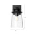 Quincy One Light Exterior Wall Mount Clear Bubble Glass/Textured Black-Exterior-Alora-Lighting Design Store