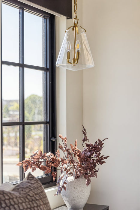 Voss Three Light Mini Chandelier Luxe Gold-Foyer/Hall Lanterns-Crystorama-Lighting Design Store
