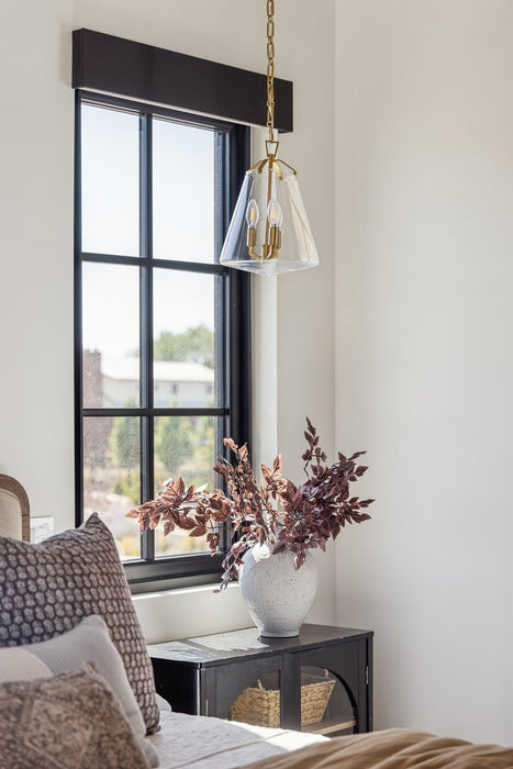 Voss Three Light Mini Chandelier Luxe Gold-Foyer/Hall Lanterns-Crystorama-Lighting Design Store