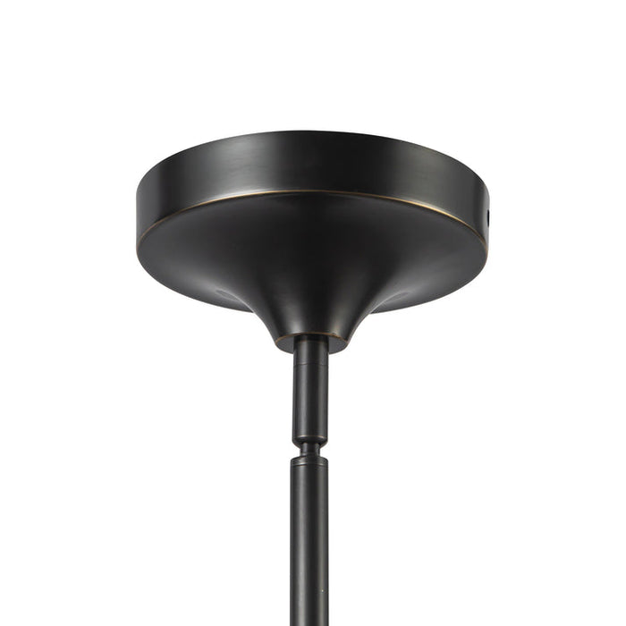 Reese LED Chandelier Urban Bronze/Smoked Glass