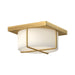 Reglao LED Flush Mount Brushed Gold/Opal Glass-Flush Mounts-Kuzco Lighting-Lighting Design Store