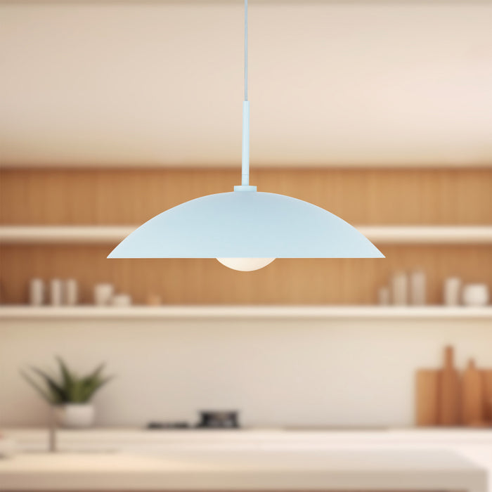 Regent One Light Pendant Cerulean-Pendants-Kuzco Lighting-Lighting Design Store