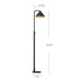 Remy One Light Floor Lamp Matte Black-Lamps-Alora-Lighting Design Store