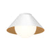 Remy One Light Flush Mount White/Opal Glass-Flush Mounts-Alora-Lighting Design Store