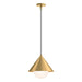 Remy One Light Pendant Brushed Gold/Opal Glass-Pendants-Alora-Lighting Design Store