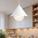 Remy One Light Pendant White/Opal Glass-Pendants-Alora-Lighting Design Store
