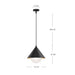 Remy One Light Pendant Matte Black/Opal Glass-Pendants-Alora-Lighting Design Store