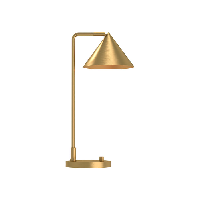 Remy One Light Table Lamp Brushed Gold-Lamps-Alora-Lighting Design Store
