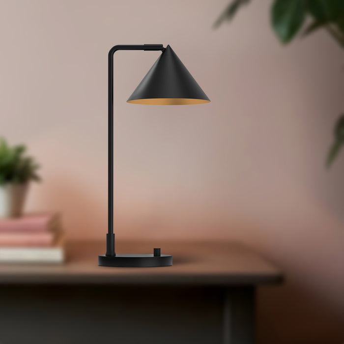 Remy One Light Table Lamp Matte Black-Lamps-Alora-Lighting Design Store