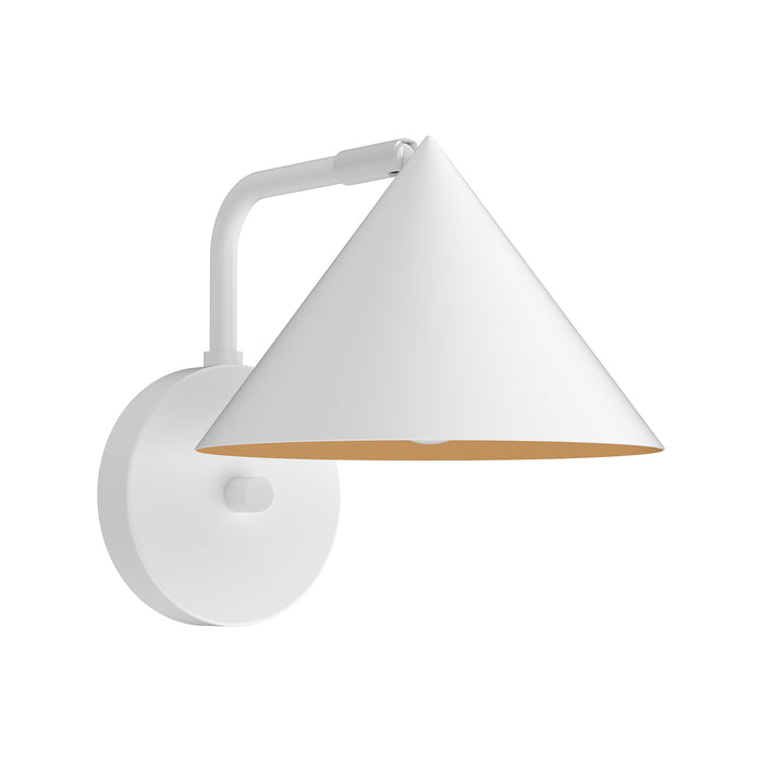 Remy One Light Wall Sconce White-Sconces-Alora-Lighting Design Store