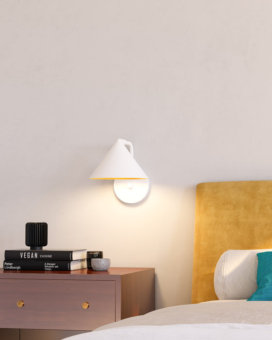 Remy One Light Wall Sconce White-Sconces-Alora-Lighting Design Store