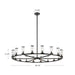Revolve 18 Light Chandelier Clear Glass/Urban Bronze-Large Chandeliers-Alora-Lighting Design Store