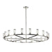 Revolve 21 Light Chandelier Clear Glass/Polished Nickel-Large Chandeliers-Alora-Lighting Design Store