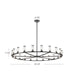 Revolve 21 Light Chandelier Clear Glass/Polished Nickel-Large Chandeliers-Alora-Lighting Design Store