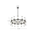 Revolve 24 Light Chandelier Clear Glass/Natural Brass-Mid. Chandeliers-Alora-Lighting Design Store