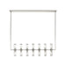 Revolve 14 Light Island Pendant Clear Glass/Polished Nickel-Linear/Island-Alora-Lighting Design Store