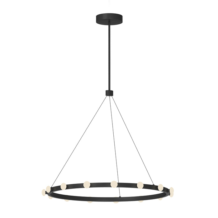 Rezz LED Pendant Black-Mid. Chandeliers-Kuzco Lighting-Lighting Design Store