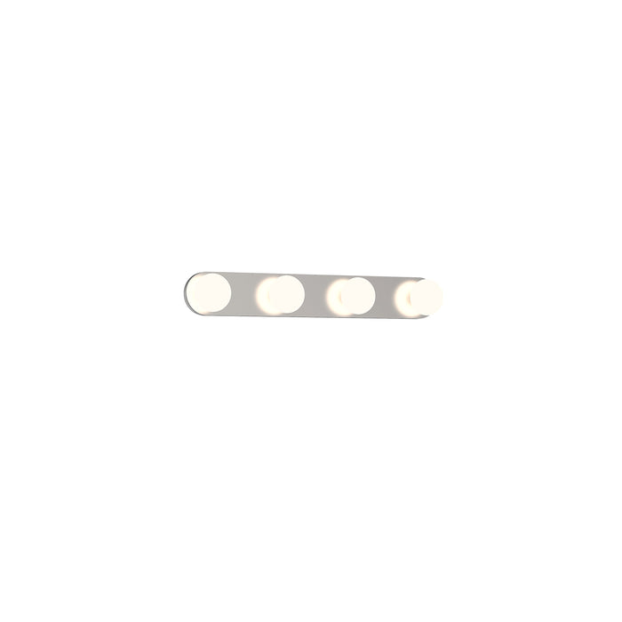 Rezz LED Bathroom Fixture Brushed Nickel-Bathroom Fixtures-Kuzco Lighting-Lighting Design Store
