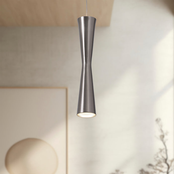 Robson LED Pendant Brushed Nickel-Mini Pendants-Kuzco Lighting-Lighting Design Store