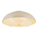 Robyn Three Light Flush Mount Pearl White/Opal Glass-Flush Mounts-Alora-Lighting Design Store