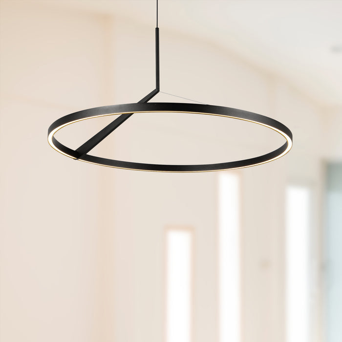 Roda LED Pendant Black-Pendants-Kuzco Lighting-Lighting Design Store