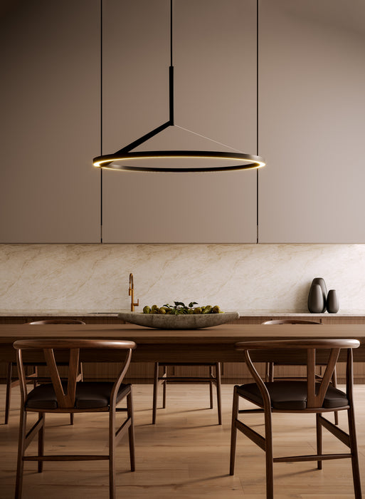 Roda LED Pendant Black-Pendants-Kuzco Lighting-Lighting Design Store