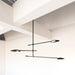 Rotaire LED Chandelier Black-Mid. Chandeliers-Kuzco Lighting-Lighting Design Store