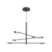 Rotaire LED Chandelier Black-Mid. Chandeliers-Kuzco Lighting-Lighting Design Store