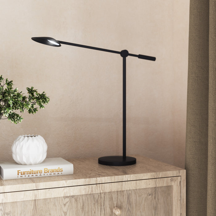 Rotaire LED Table Lamp Black-Lamps-Kuzco Lighting-Lighting Design Store