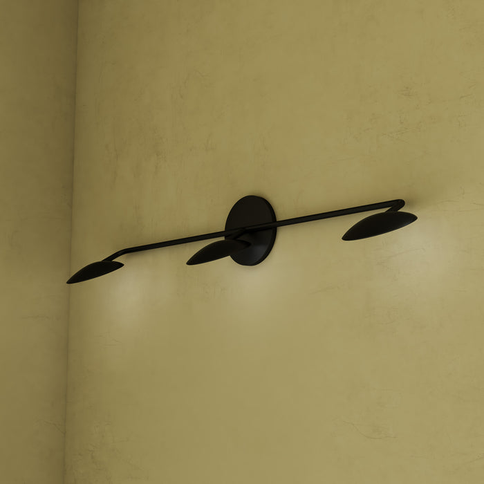 Rotaire LED Bathroom Fixture Black-Bathroom Fixtures-Kuzco Lighting-Lighting Design Store