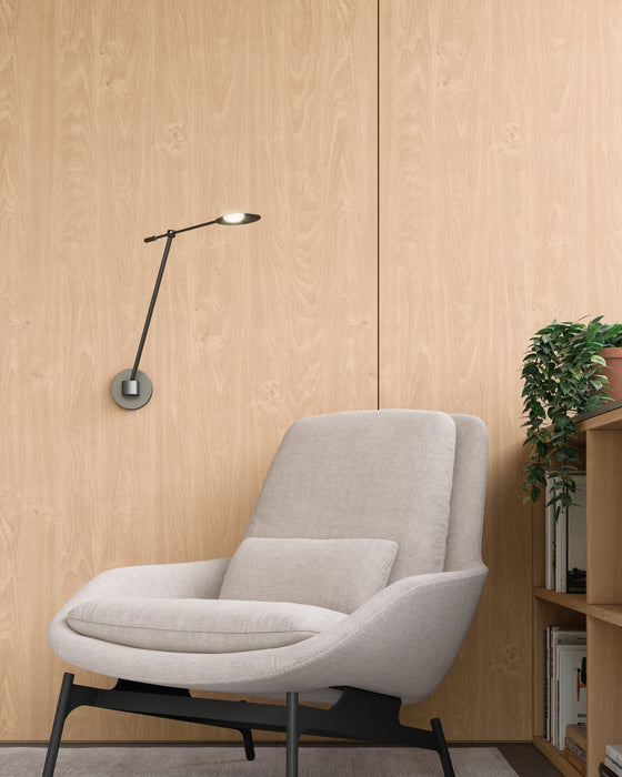 Rotaire LED Wall Sconce Black-Lamps-Kuzco Lighting-Lighting Design Store