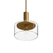 Royale One Light Pendant Aged Gold/Clear Glass-Mini Pendants-Alora-Lighting Design Store
