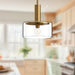 Royale One Light Pendant Aged Gold/Clear Glass-Mini Pendants-Alora-Lighting Design Store
