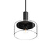 Royale One Light Pendant Clear Glass/Matte Black-Mini Pendants-Alora-Lighting Design Store
