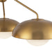 Rubio Three Light Chandelier Aged Gold/Opal Matte Glass-Mid. Chandeliers-Alora-Lighting Design Store