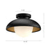 Rubio One Light Flush Mount Matte Black/Opal Matte Glass-Flush Mounts-Alora-Lighting Design Store